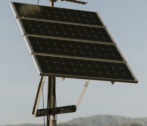 Solar panels in the Californian desert